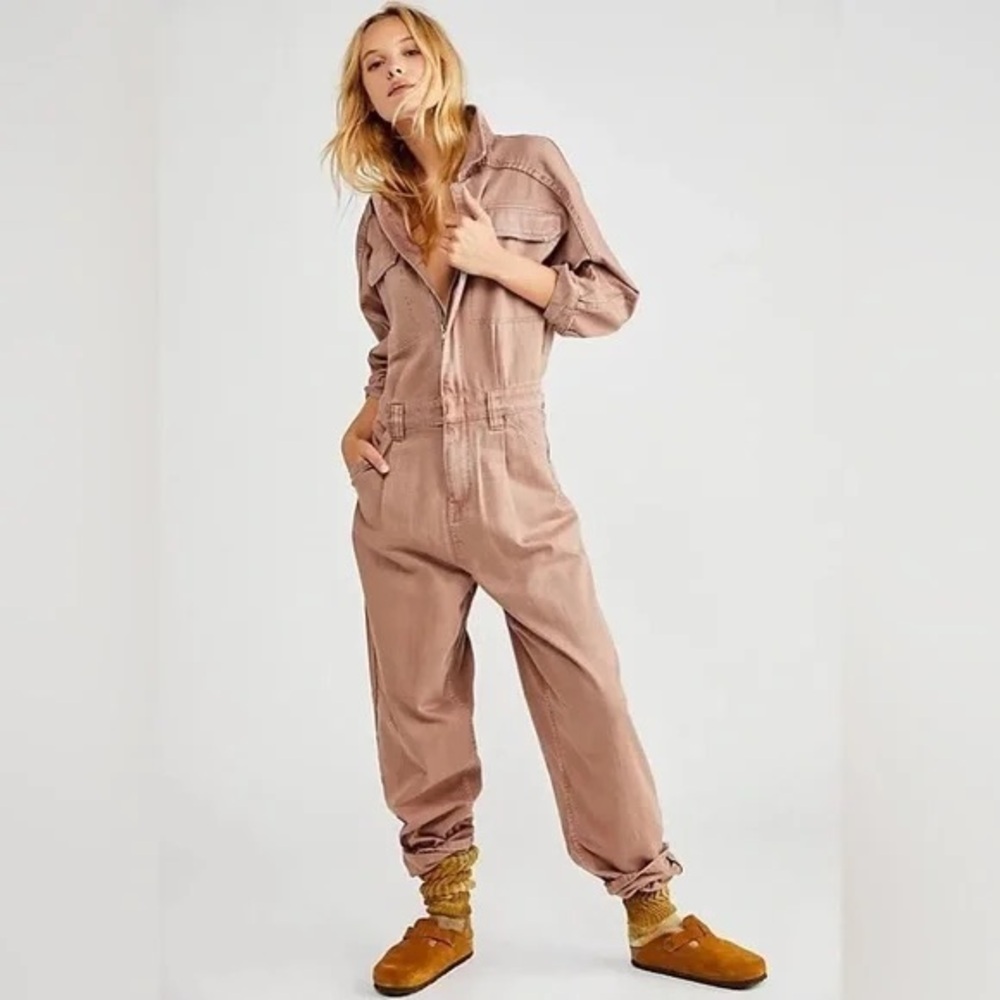 Free People Denim Coverall
